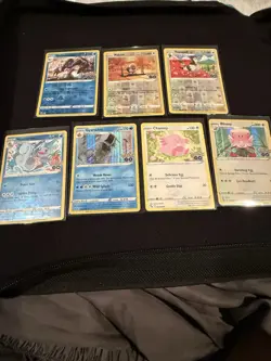 Pokemon TCG Pokemon GO Holo Regular Lot 7 Golisopod Wartortle Gyarados Chansey - Image 1