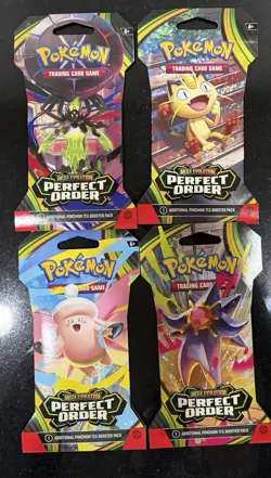 Pokemon TCG Perfect Order Sleeved Booster Pack Lot of 16 - Image 1