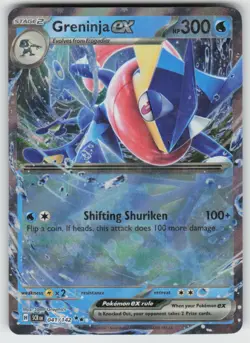 Greninja ex 41/142 Double Rare Stellar Crown Pokemon Holo Near Mint - Image 1