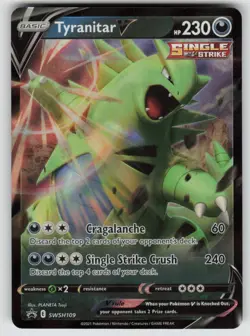 Tyranitar V SWSH109 Holo Promo Sword & Shield Promo Pokemon Holo Near Mint - Image 1