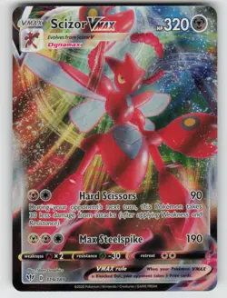 Scizor VMAX 119/189 Holo VMAX Rare Darkness Ablaze Pokemon Holo Near Mint - Image 1