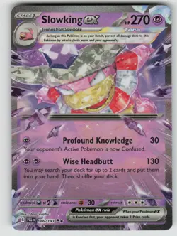 Slowking ex 086/193 Double Rare Paldea Evolved Pokemon Holo Near Mint - Image 1