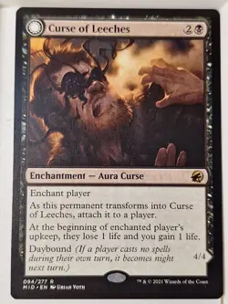 Curse of Leeches - Innistrad: Midnight Hunt - Magic the Gathering MTG Nice! - Image 1