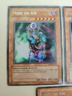 3x Mind On Air Yugioh SOD-EN027 Rare Unlimited MP - Image 2