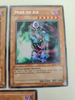 3x Mind On Air Yugioh SOD-EN027 Rare Unlimited MP - Image 3