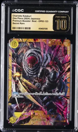 2024 ONE PIECE JAPANESE #OP03-123 CHARLOTTE KATAKURI CGC 10 PRISTINE - Image 1