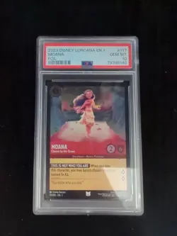 FOIL MOANA Chosen by the Ocean PSA 10 117/204 Disney Lorcana TCG EN1 - Image 1