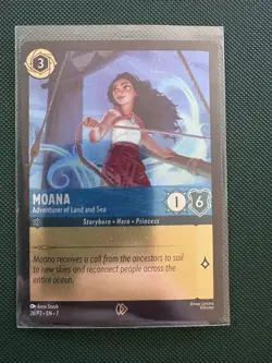 Disney Lorcana - Moana - Adventurer Of Land And Sea - 26/P2 - Foil Promo - Image 1
