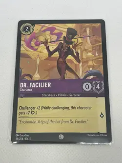 Disney Lorcana TCG Non-Foil First Chapter Dr. Facilier Charlatan 38/204 - Image 1