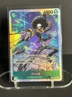 Bandai One Piece Card Game Brook OP15-032 Super Rare Character 6000 Power EN - Image 1