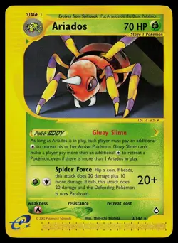 Pokemon Card - Ariados Aquapolis 3 Rare - Image 1