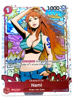 One Piece Card Game Nami ST01-007 TR Treasure Rare OP06 Wings of the Captain Eng - Image 1