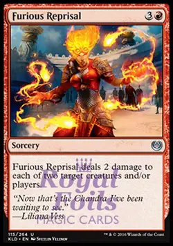 Furious Reprisal 4x FOIL KLD MTG Kaladesh Uncommon MINT red - Image 1