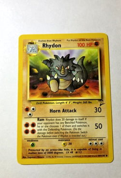 Pokemon BASE SET 2 Card 59/130 Rhydon - Image 1