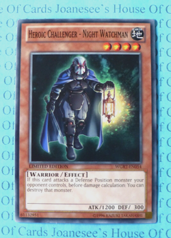 Heroic Challenger - Night Watchman WGRT-EN054 Yu-Gi-Oh Card New - Image 1