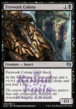 Fretwork Colony 4x FOIL KLD MTG Kaladesh Uncommon NM+ black - Image 1
