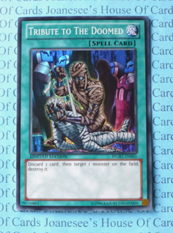 Tribute to The Doomed WGRT-EN065 Super Rare Yu-Gi-Oh Card Limited Edition New - Image 1