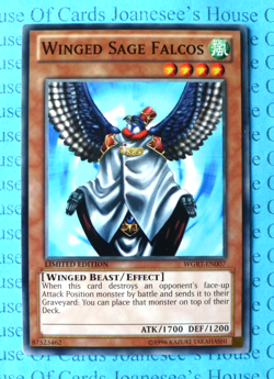 Winged Sage Falcos WGRT-EN007 Yu-Gi-Oh Card Limited Edition New - Image 1