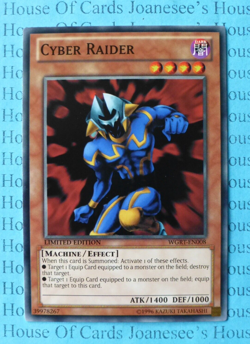 Cyber Raider WGRT-EN008 Yu-Gi-Oh Card Limited Edition New - Image 1