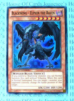 Blackwing - Elphin the Raven WGRT-EN026 Super Rare Yu-Gi-Oh Card Ltd Edition New - Image 1