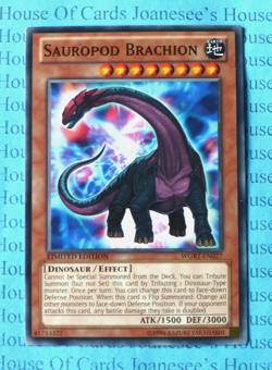 Sauropod Brachion WGRT-EN027 Yu-Gi-Oh Card Limited Edition New - Image 1