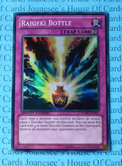 Raigeki Bottle WGRT-EN091 Super Rare Yu-Gi-Oh Card Limited Edition New - Image 1
