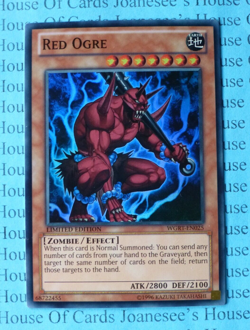 Red Ogre WGRT-EN025 Super Rare Yu-Gi-Oh Card Limited Edition New - Image 1