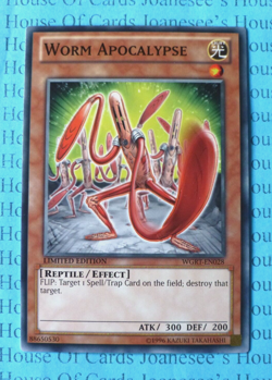 Worm Apocalypse WGRT-EN028 Yu-Gi-Oh Card Limited Edition New - Image 1