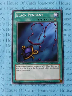 Black Pendant WGRT-EN068 Yu-Gi-Oh Card Limited Edition New - Image 1