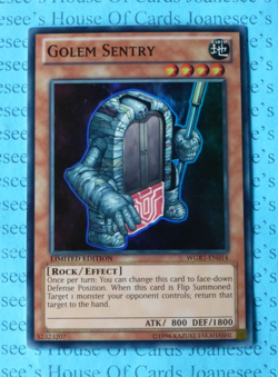 Golem Sentry WGRT-EN014 Super Rare Yu-Gi-Oh Card Limited Edition New - Image 1