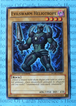 Evilswarm Heliotrope WGRT-EN001 Yu-Gi-Oh Card Limited Edition New - Image 1
