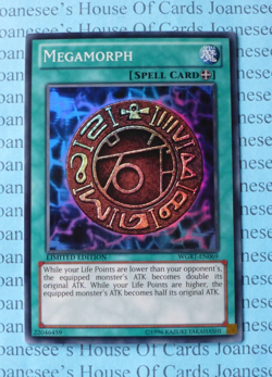Megamorph WGRT-EN069 Super Rare Yu-Gi-Oh Card Limited Edition New - Image 1
