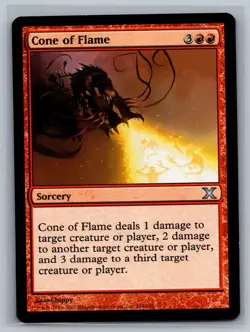 Magic The Gathering 10th Edition Cone of Flame #194/383 MTG TCG CCG Tenth - Image 1
