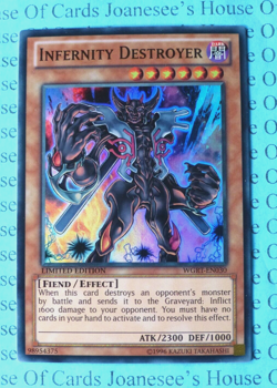 Infernity Destroyer WGRT-EN030 Super Rare Yu-Gi-Oh Card Limited Edition New - Image 1
