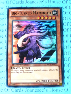 Big-Tusked Mammoth WGRT-EN013 Super Rare Yu-Gi-Oh Card Limited Edition New - Image 1