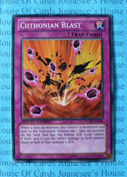 Chthonian Blast WGRT-EN086 Yu-Gi-Oh Card Limited Edition New - Image 1