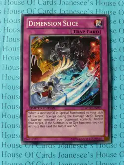 Dimension Slice WGRT-EN094 Yu-Gi-Oh Card Limited Edition New - Image 1