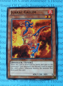 Jurrac Gallim WGRT-EN038 Yu-Gi-Oh Card Limited Edition New - Image 1
