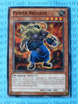 Power Breaker WGRT-EN037 Yu-Gi-Oh Card Limited Edition New - Image 1