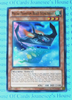 Mecha Phantom Beast Stealthray WGRT-EN062 Super Rare Yu-Gi-Oh Card Limited New - Image 1