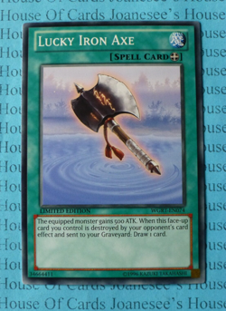 Lucky Iron Axe WGRT-EN074 Yu-Gi-Oh Card Limited Edition New - Image 1