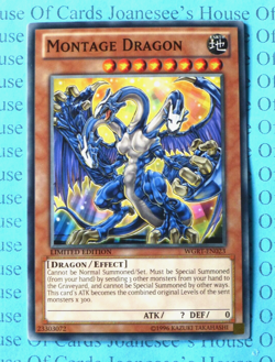 Montage Dragon WGRT-EN023 Yu-Gi-Oh Card Limited Edition New - Image 1
