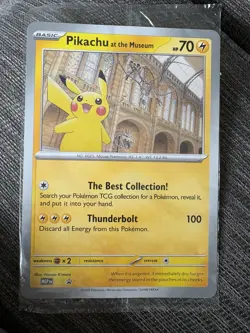 Pikachu At The Museum Jumbo Pokemon Card - Image 1