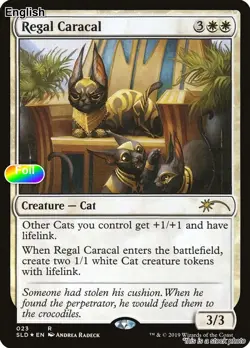 Regal Caracal EN [SLD - 23] - NM [Foil] TCG MTG - Image 1