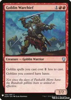 MTG Goblin Warchief (DOM) [LIST - 130/269] LP - Image 1