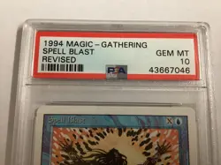 MTG Revised SPELL BLAST PSA 10 (7046) Graded Power - Image 3