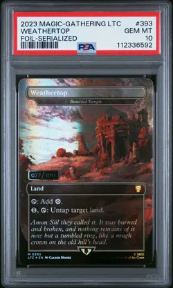 2023 FOIL-SERIALIZED #393 WEATHERTOP 77/100 PSA 10 - Image 1