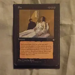 Wizards of the Coast MTG Pox Ice Age Rare Black Sorcery Regular EN - Image 1