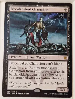 Bloodsoaked Champion - Khans of Tarkir - Magic the Gathering MTG Nice! - Image 1