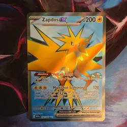 Pokemon TCG Zapdos ex 192/165 SV Scarlet & Violet 151 Ultra Rare Holo EN 2023 - Image 1